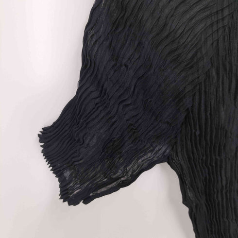 イッセイミヤケ ISSEY MIYAKE 19SS ボトルネック プリーツ S/S カットソー レディース JPN:2