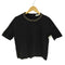 ザラ ZARA ゴールドチェーン レーヨン ポリ ナイロン S/S ニット セーター レディース import:M