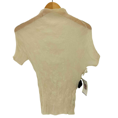 イッセイミヤケ ISSEY MIYAKE 19SS ボトルネック プリーツ S/S カットソー レディース JPN:2