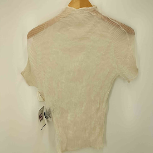 イッセイミヤケ ISSEY MIYAKE 19SS ボトルネック プリーツ S/S カットソー レディース JPN:2