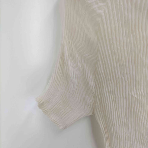 イッセイミヤケ ISSEY MIYAKE 19SS ボトルネック プリーツ S/S カットソー レディース JPN:2