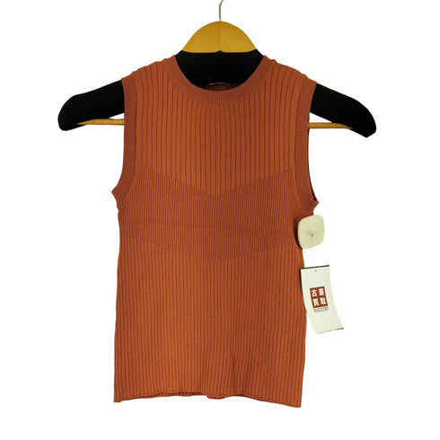 ザラ ZARA リブニットノースリーブ レディース import:S