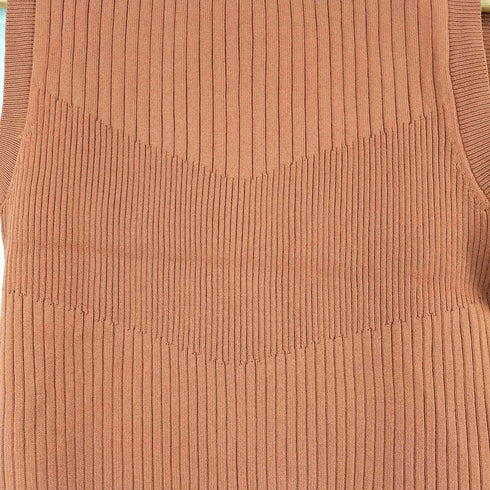 ザラ ZARA リブニットノースリーブ レディース import:S