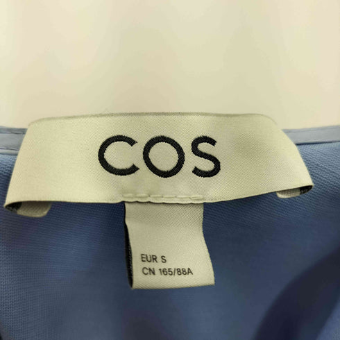 コス COS アシンメトリーギャザーサテンミディドレス レディース import:S