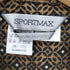 スポーツマックス SPORTMAX イタリア製 総柄 ダイヤ デカ襟 オープン L/S シャツ ブラウス レディース import:L