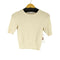 ザラ ZARA S/S ニットTシャツ レディース import:S
