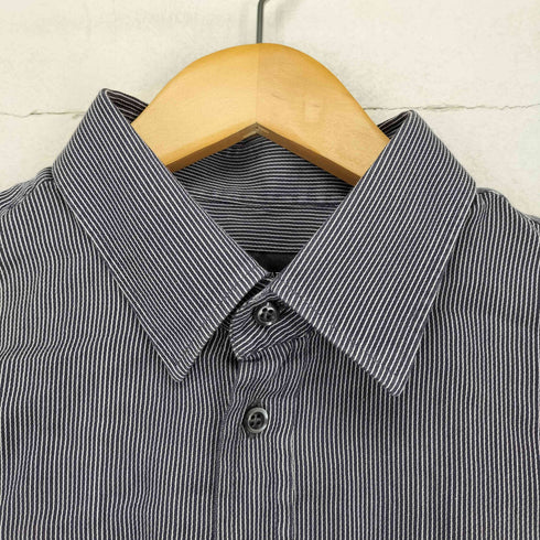 エンポリオアルマーニ EMPORIO ARMANI BD イーグルロゴ刺繍ストライプL/S シャツ メンズ 16