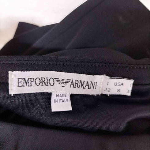 エンポリオアルマーニ EMPORIO ARMANI 80-90S イタリア製 白タグ サイドジップ ミニ スカート レディース 42
