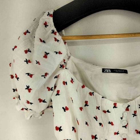 ザラ ZARA フルーツ柄トップス レディース import:M