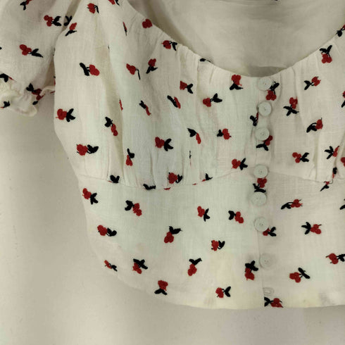 ザラ ZARA フルーツ柄トップス レディース import:M