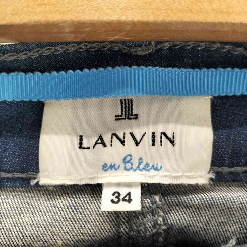 ランバンオンブルー LANVIN en Bleu ストレッチスキニーデニムパンツ レディース JPN:34