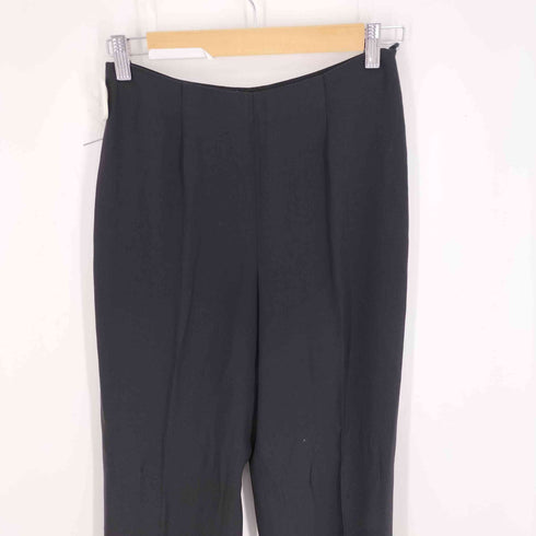 エンポリオアルマーニ EMPORIO ARMANI 80-90S イタリア製 白タグ フロント ポケット ノースリーブ ブラウス サイドジップ イージー スラックス パンツ セットアップ レディース 40