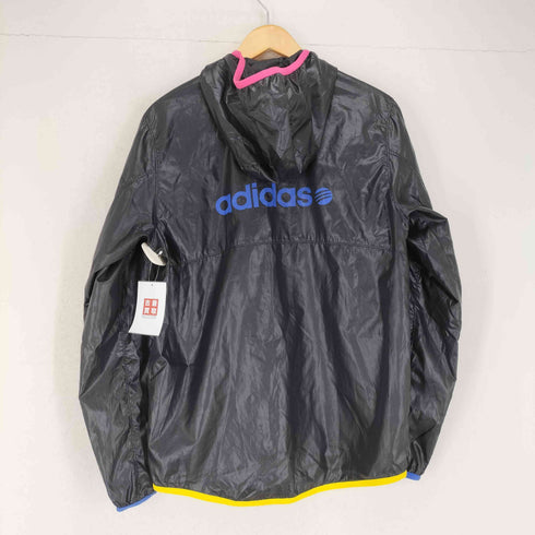 アディダス adidas NEO LABELロゴプリントナイロンジャケット メンズ M
