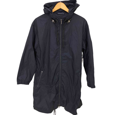 エスマックスマーラ S Max Mara ビジュー フーデッド タフタコート レディース 36