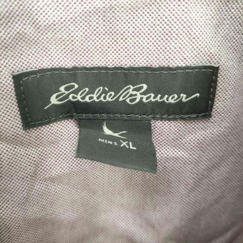 エディーバウアー Eddie Bauer ロゴ 刺繍 B.D L/S オックスフォード シャツ メンズ import:XL