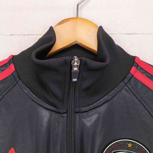 アディダス adidas チームロゴ 背面ドクロ刺繍トラックジャケット メンズ M