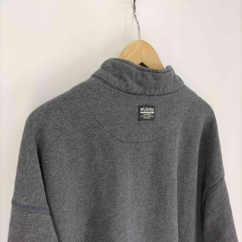 コロンビア Columbia ロゴ 刺繍 裏起毛 ハーフジップ コットン ポリ スウェット ビッグサイズ メンズ 3XB
