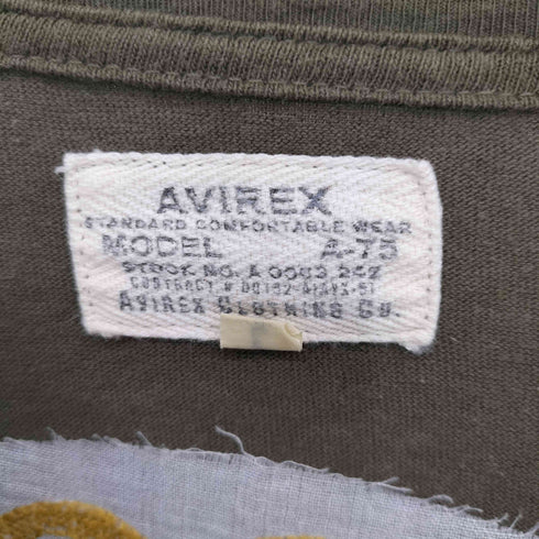 アヴィレックス AVIREX A-75 チェーンステッチ S/S TEE メンズ L