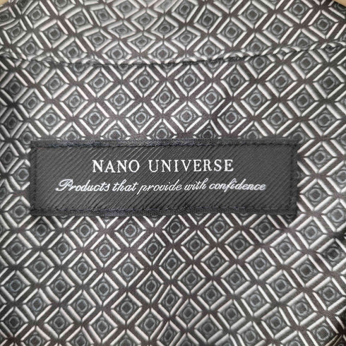 ナノユニバース NANO universe シームレス オープンカラーシャツ 半袖 メンズ JPN:S