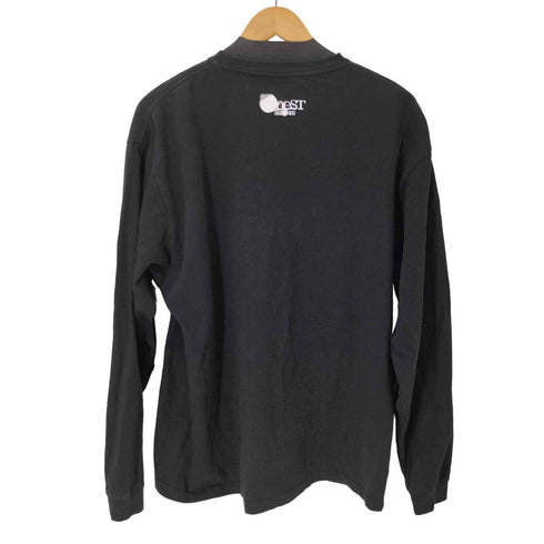 L/S フロントロゴプリントクルーネックTシャツ メンズ