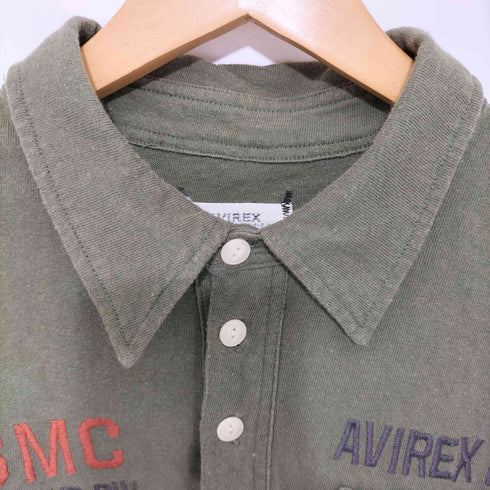 アヴィレックス AVIREX A-75刺繍ポロシャツ メンズ L