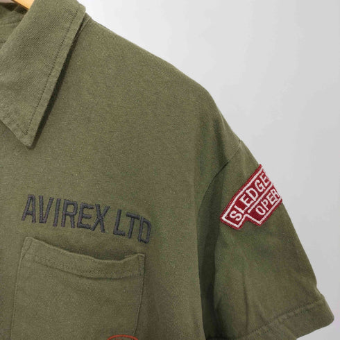 アヴィレックス AVIREX A-75刺繍ポロシャツ メンズ L