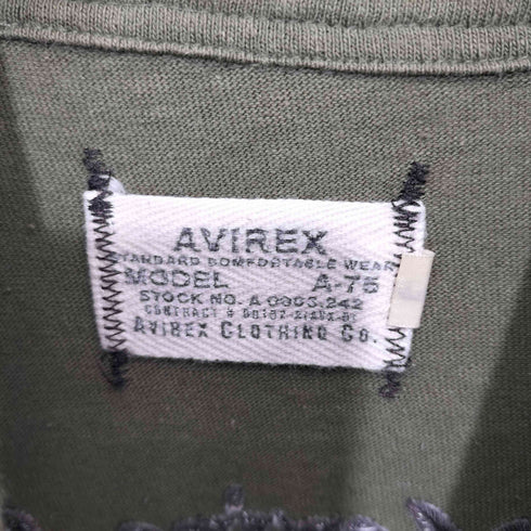 アヴィレックス AVIREX A-75刺繍ポロシャツ メンズ L