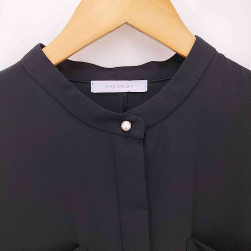 シニヨン Chignon 24SS パールロングシャツワンピース レディース FREE