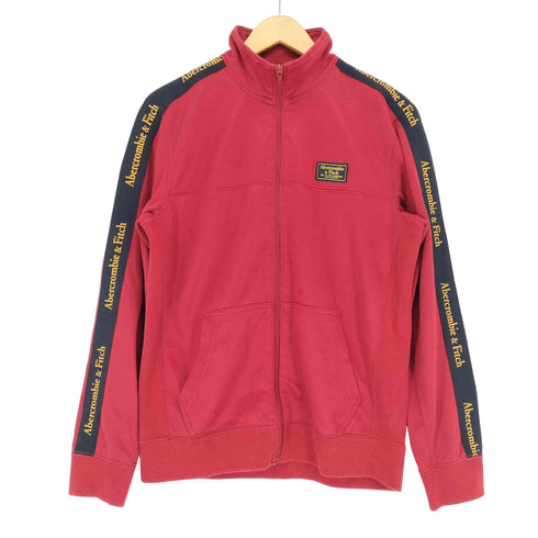 アバクロンビーアンドフィッチ Abercrombie & Fitch ロゴラインデザイントラックジャケット メンズ JPN:S