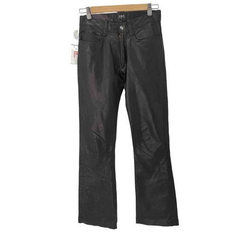 エーディーエムジェイアクセソワ A.D.M.J カウレザーストレートパンツ メンズ JPN:S