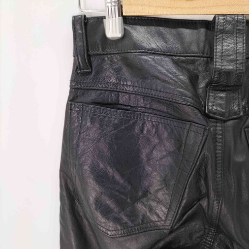 エーディーエムジェイアクセソワ A.D.M.J カウレザーストレートパンツ メンズ JPN:S