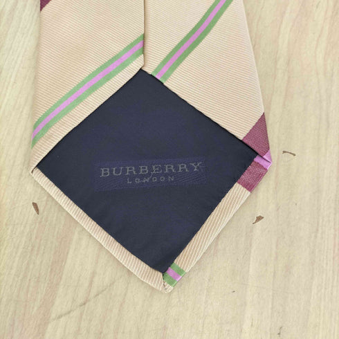 バーバリーロンドン BURBERRY LONDON ストライプ柄 シルクネクタイ メンズ