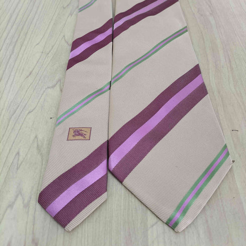 バーバリーロンドン BURBERRY LONDON ストライプ柄 シルクネクタイ メンズ