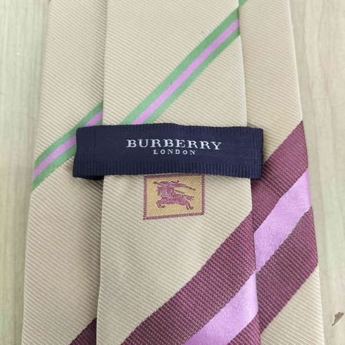 バーバリーロンドン BURBERRY LONDON ストライプ柄 シルクネクタイ メンズ