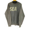 ウィンダンシー WIND AND SEA Sea Chenille EMB Sulfur Crew Neck S Charcoal メンズ import:L