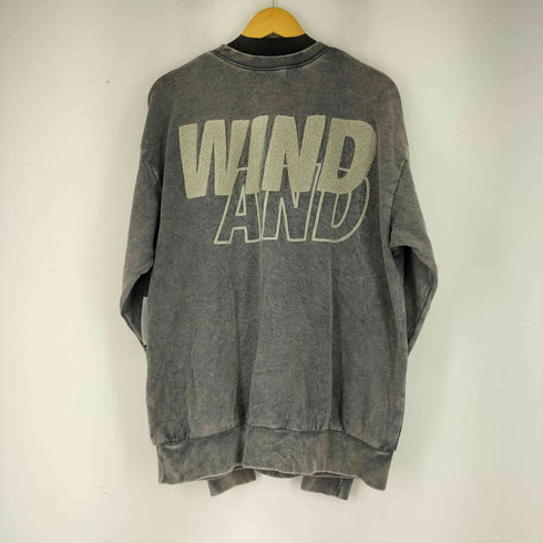 ウィンダンシー WIND AND SEA Sea Chenille EMB Sulfur Crew Neck S Charcoal メンズ import:L