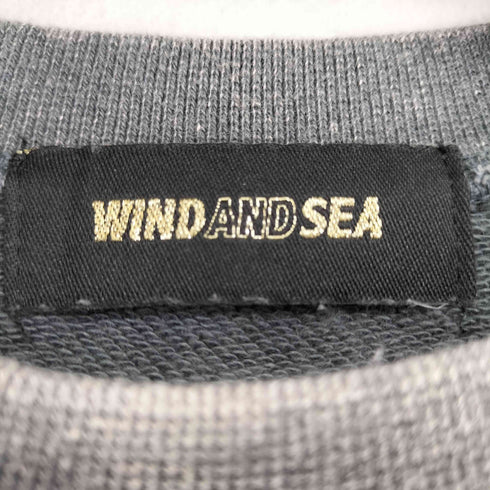 ウィンダンシー WIND AND SEA Sea Chenille EMB Sulfur Crew Neck S Charcoal メンズ import:L