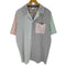 ザラ ZARA マルチストライプ オープンカラーシャツ メンズ JPN:XL