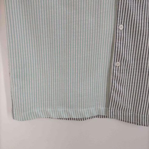 ザラ ZARA マルチストライプ オープンカラーシャツ メンズ JPN:XL
