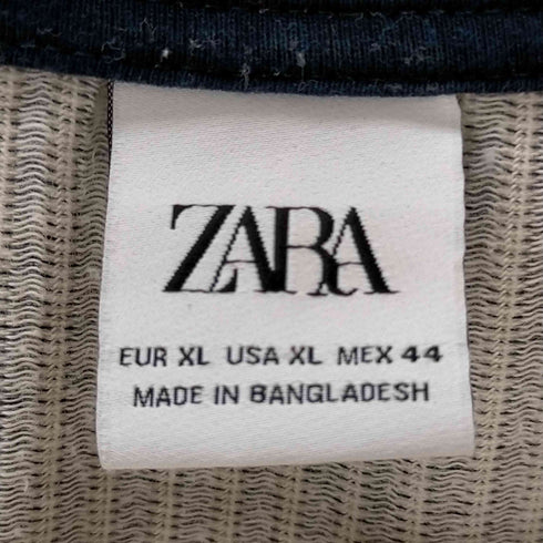 ザラ ZARA マルチストライプ オープンカラーシャツ メンズ JPN:XL