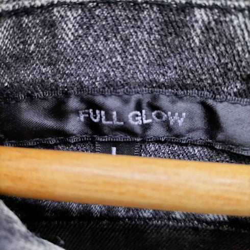 HULL GROW ウォッシュドブラックデニムジャケット メンズ import:L