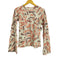 エムエムシックスメゾンマルタンマルジェラ MM6 Maison Martin Margiela Fragile Print Longsleeves 総柄プリント フレアスリーブカットソー レディース M
