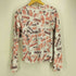 エムエムシックスメゾンマルタンマルジェラ MM6 Maison Martin Margiela Fragile Print Longsleeves 総柄プリント フレアスリーブカットソー レディース M