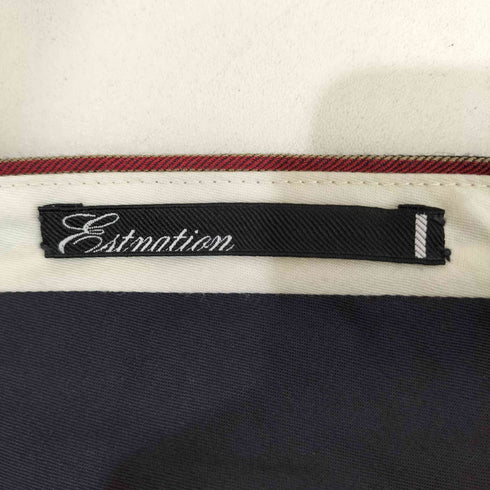 エストネーション ESTNATION シルク混ストライプ柄ハーフパンツ メンズ