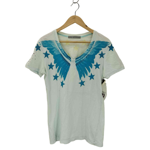 フランシストモークス FranCisT_MOR.K.S ラメプリント VネックTシャツ メンズ JPN:2