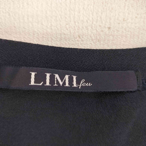 リミフゥ LIMI feu カーブデザイン アシンメトリーノースリーブカットソー レディース