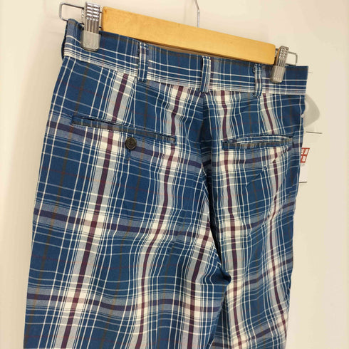 ラングラー Wrangler CASEY JONES マドラスチェック 2タック コットン スラックス パンツ メンズ 29