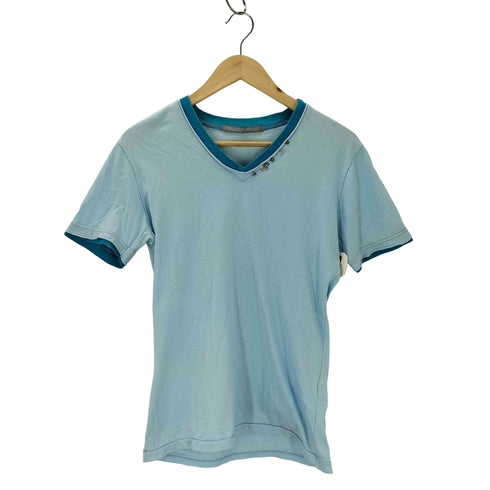 フランシストモークス FranCisT_MOR.K.S スワロフスキー装飾 VネックTシャツ メンズ JPN:2