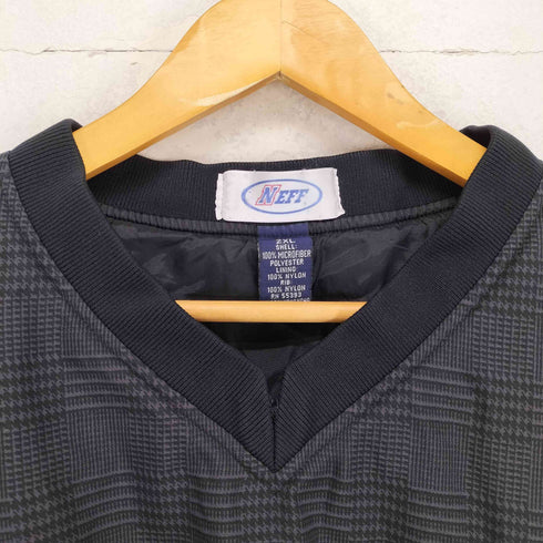 グレンチェック刺繍ピステ メンズ 2XL