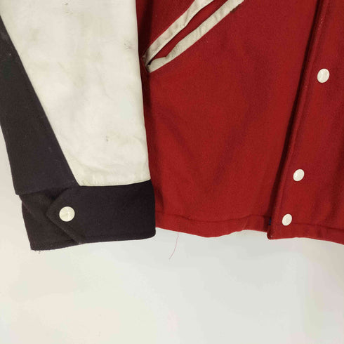 AVON SPORTS WEAR カナダ製 Duffield BOYS CLUB ワッペン 袖レザー ウール 切替 スタジアム ジャケット スタジャン メンズ US:44